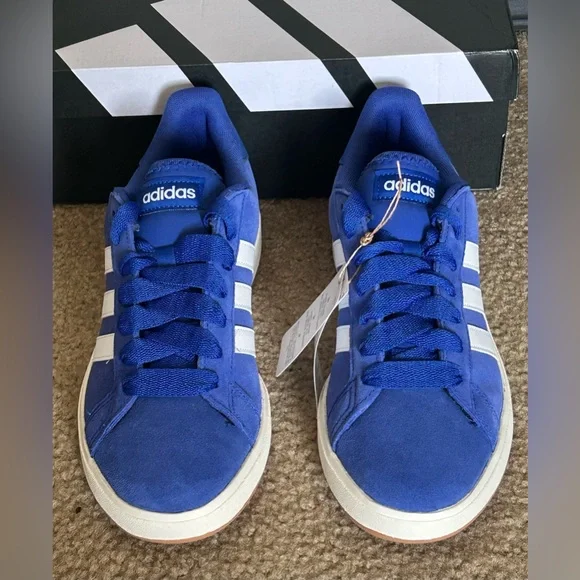 Adidas Royal Blue and White Grand Court Base 00s Sneakers Mens size 9 - Picture 8 of 11